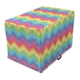 thumbnail image 1 of Rainbow Dog Crate Cover, Colorful Zig Zag Chevron Pattern Geometric Modern Sharp Design Illustration, Easy to Use Pet Kennel Cover for Medium Large Dogs, 35" x 23" x 27", Multicolor, by Ambesonne, 1 of 6