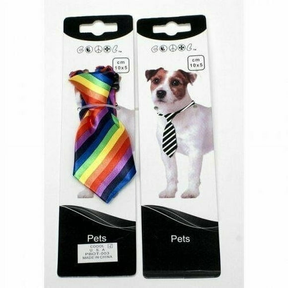 Rainbow Dog Neck Tie Adjustable Cute Fashion Accessory