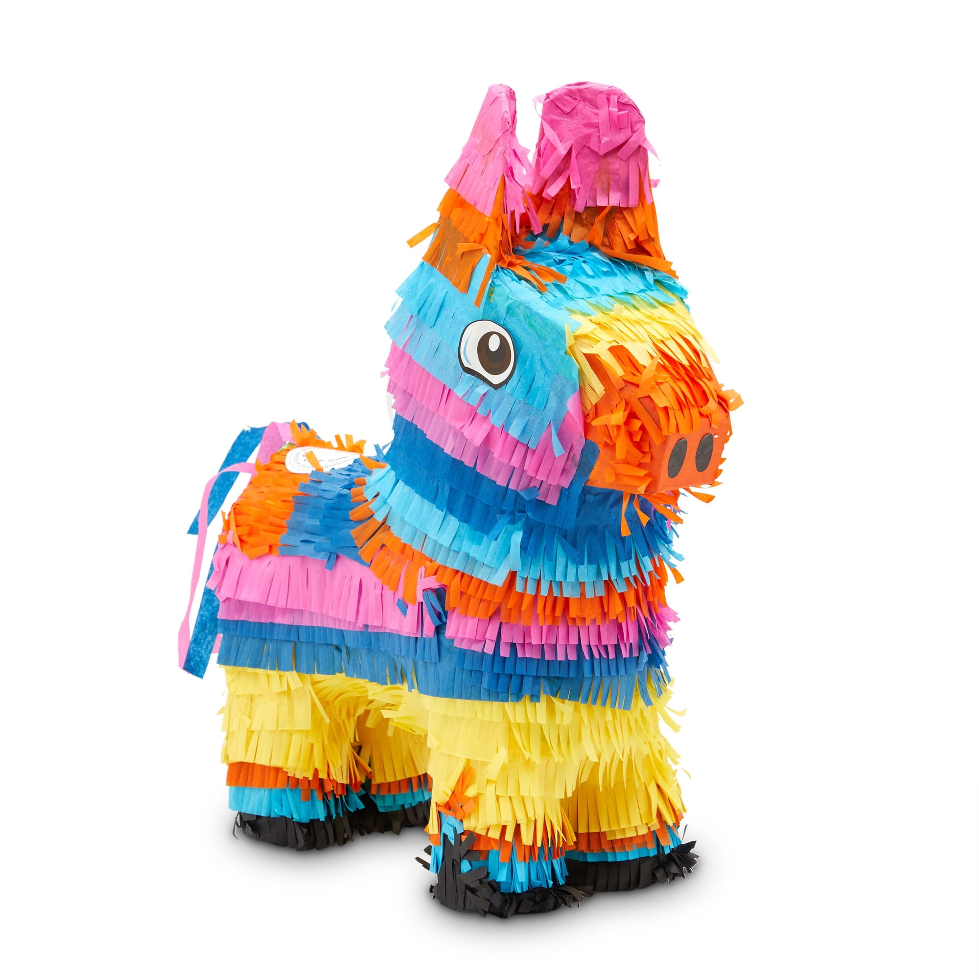 Rainbow Donkey Pinata for Party de Mayo, Mexican Fiesta (Small, 12.5 x 15 4.7 In) - Walmart.com