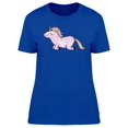 thumbnail image 1 of Rainbow Doodle Unicorn Cartoon T-Shirt Women -Image by Shutterstock, Female XX-Large, 1 of 2