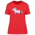 thumbnail image 1 of Rainbow Doodle Unicorn Cartoon T-Shirt Women -Image by Shutterstock, Female XX-Large, 1 of 2