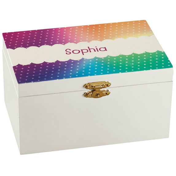 Rainbow Dots Children's Jewelry Box