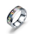thumbnail image 1 of Rainbow Dragon Tattoo Ring Four Color Choices Sizes 6 7 8 9 10 11 12 13 Unisex Fashion Jewelry Gift Idea For Collectors, 1 of 2