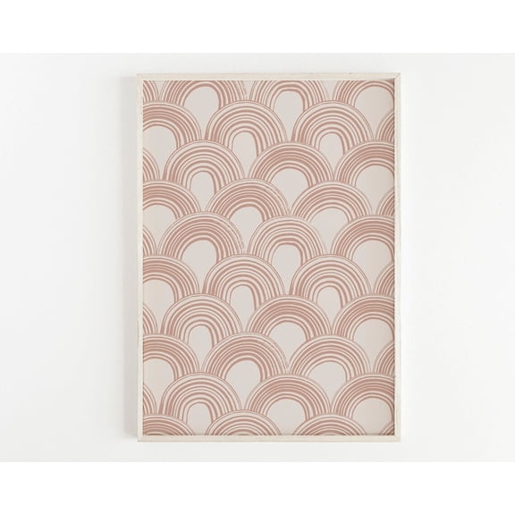 Rainbow Drawing Boho Rainbow Art Earth Tones Print Able Art Art Poster Nursery Decor Rainbows Wall Art, Modern Wall Decor, 24x36 UNFRAMED