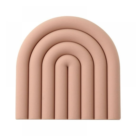 Rainbow Drink Coaster,Unique Soft Silicone Pad,Tabletop Protection for Any Table Type, Wood, Granite, Glass, Sandstone or Stone Tables