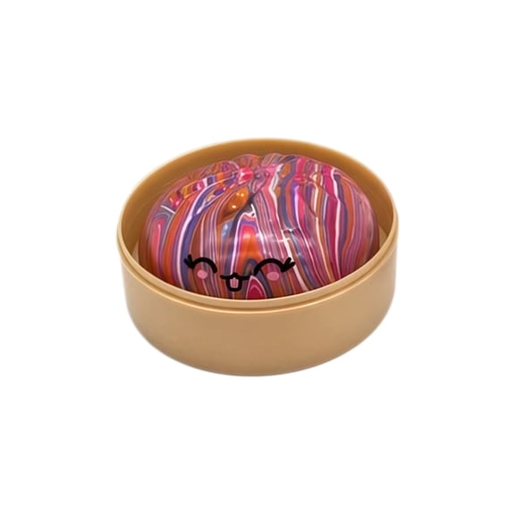 Rainbow Dumpling Squeeze Colorful Squishy Dough Ball with Steamer Party Favors