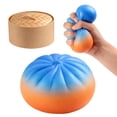 thumbnail image 1 of Rainbow Dumpling Squishy Stress Balls Bun Squeeze Ball Fidget Toys for Anxiety Stress Relief Party Favors Birthday Christmas Gifts, 1 of 3