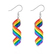 Rainbow Earrings, Lightweight Acrylic Pride Transgender Community Jewelry Accessories for Women Pride Month