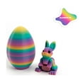 thumbnail image 1 of Rainbow Easter Egg & Bunny Set, 3D Printed Articulated Rabbit Figurine with Matching Multicolor Egg, Vibrant Spring Decorative Set for Home Display, Easter Basket Fillers, Holiday Table Decor, 1 of 2