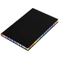 thumbnail image 1 of Rainbow Edge Notebook, TINGXIN A5 Leather Cover Journal, Plain Writing Notepad, for Office Records, Home Planning and Travel Notes, Black, 1 of 5