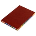 thumbnail image 1 of Rainbow Edge Notebook, TINGXIN A5 Leather Cover Journal, Plain Writing Notepad, for Office Records, Home Planning and Travel Notes, Brown, 1 of 6