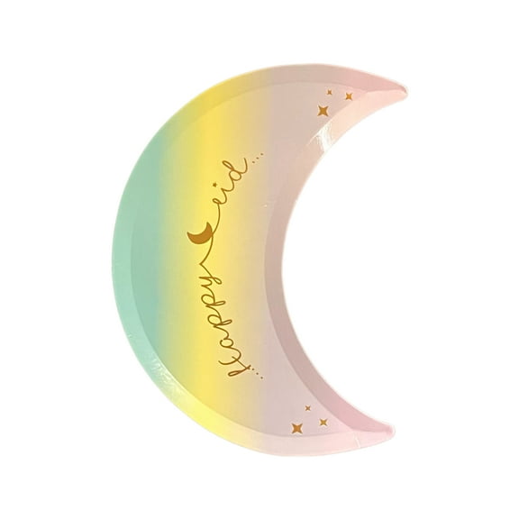 Rainbow Eid Crescent Plates | Unique Inspired Eid Plates