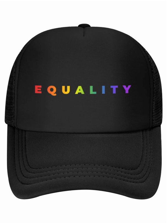 Rainbow Equality Subtle Pride Month LGBT Gay Rights Flag Baseball Cap
