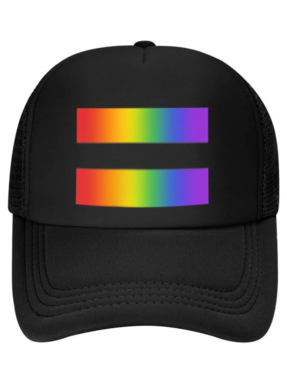 Rainbow Equality Symbol Subtle Pride Stuff LGBT Gay Rights Baseball Cap