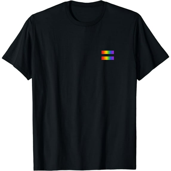 Rainbow Equality Symbol Subtle Pride Stuff LGBT Gay Rights T-Shirt