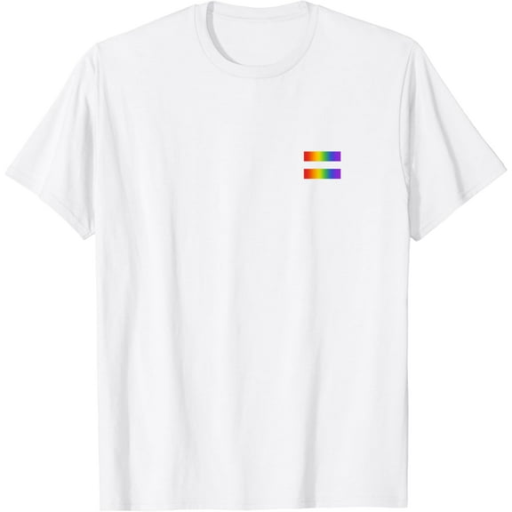 Rainbow Equality Symbol Subtle Pride Stuff LGBT Gay Rights T-Shirt