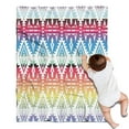 thumbnail image 1 of Rainbow Ethnic Pattern Blanket,Comfortable Soft Lamb Wool Throw Blanket,All Season,Warm Lightweight Blankets for Sofa Bed Couch Living Room Chair,30"x40", 1 of 4