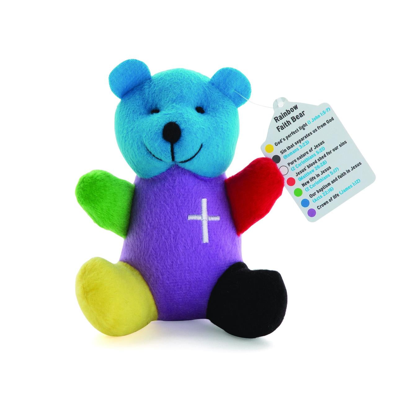 Rainbow Faith Plush Bears - Party Favors - 12 Pieces - Walmart