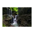 thumbnail image 1 of Rainbow Falls, Watkins Glen - New York Photography Waterfall Nature Forest Landscape Scenic Bridge Rural Unframed Wall Art Print 20 x 28 inches, 1 of 1