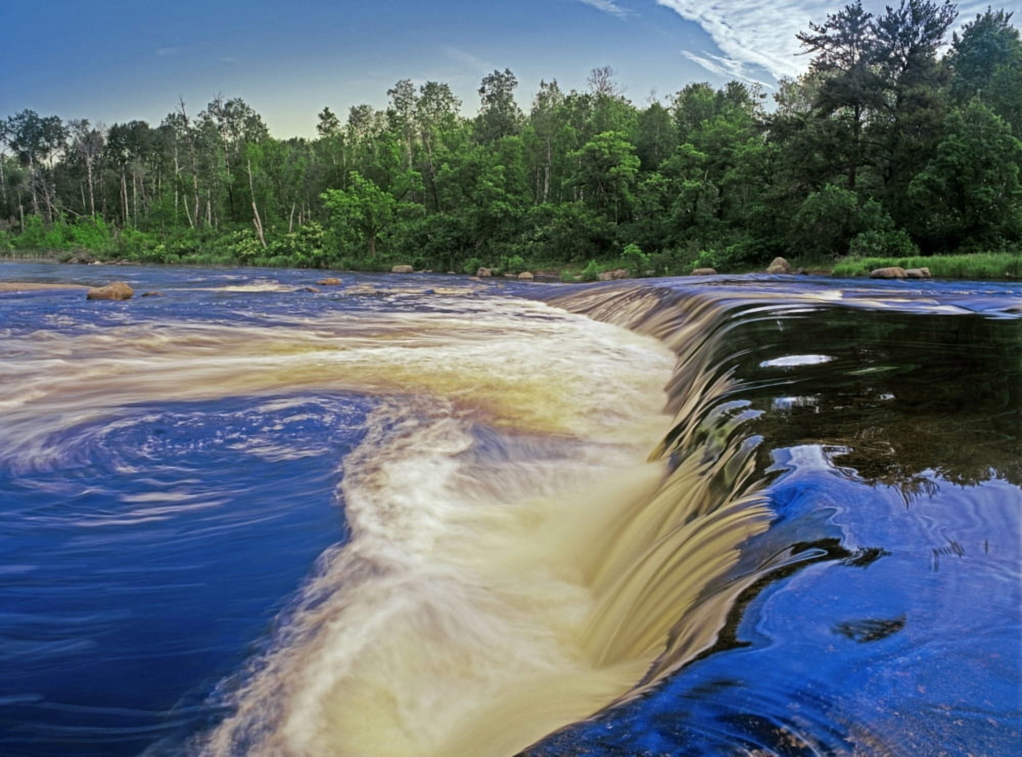 Rainbow Falls Whiteshell Provincial Park Manitoba Canvas Art - Mike Grandmaison Design Pics (18 x 13)