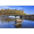 thumbnail image 1 of Rainbow Falls on The Whiteshell River in Autumn Whiteshell Provincial Park - Manitoba Canada Poster Print - 38 x 24 in. - Large, 1 of 1