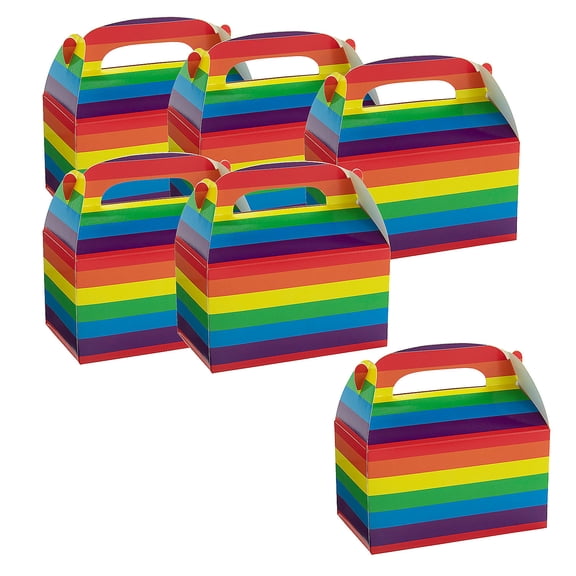 Rainbow Favor Boxes Bulk 48 Pc