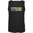 thumbnail image 1 of Rainbow Favorite Color LGBT Black Adult Tank Top - X-Large, 1 of 1