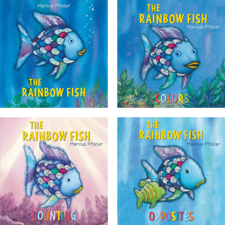 Rainbow Fish Board Book Series : Rainbow Fish; The Rainbow Fish Colors; The Rainbow Fish Counting; The Rainbow Fish Opposites by Marcus Pfister (Board Book Collection)