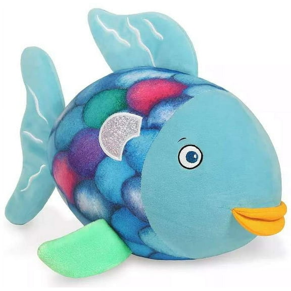 Rainbow Fish Plush Toy s Cares 8.5" Vibrant Multicolored Scales Soft Polyester Plush for Kids