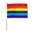 thumbnail image 1 of Rainbow Flag 12in x 18in Stick Flag, 1 of 2