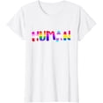 thumbnail image 1 of Rainbow Flag Human Rights LGBTQ+ Pride Month Gift T-Shirt, 1 of 3