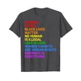 thumbnail image 1 of Rainbow Flag Human Rights Womens Men Gay Rights LGBTQ+ Pride Unisex T-Shirt LGBT Rainbow Flag, 1 of 4