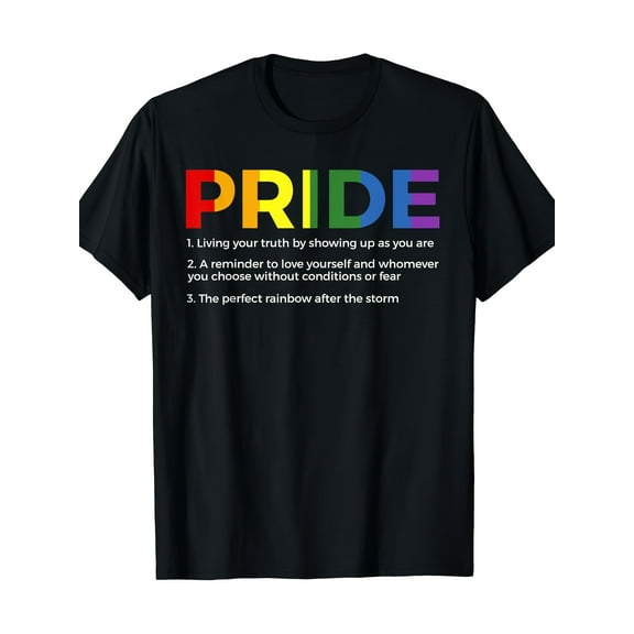 Rainbow Flag Pride Definition Gay Rights LGBTQ  Pride T-Shirt