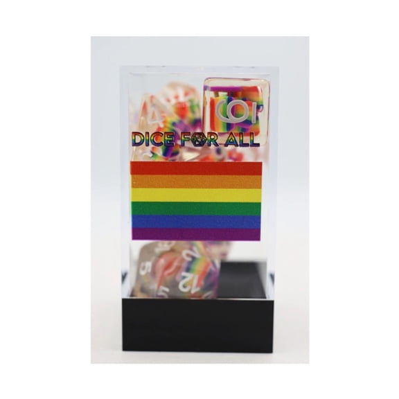 Rainbow Flag RPG Dice Set