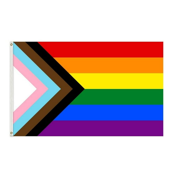 Rainbow Flag, UV Fade Resistant Outdoor Flag with Reinforced Canvas Header, Pride Parade, LGBTQ+ Celebration, 3x5 Feet