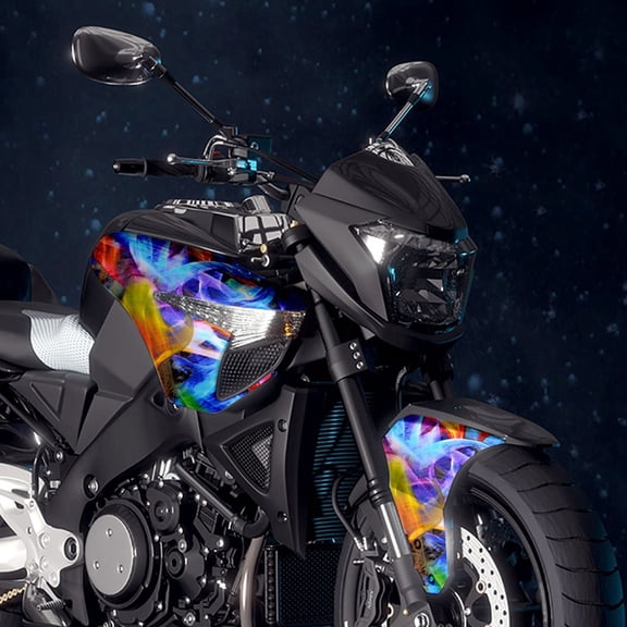 Rainbow Flames Hydrographic Film Water Transfer Printing Film Hydro Dip Film 50cmX100cm