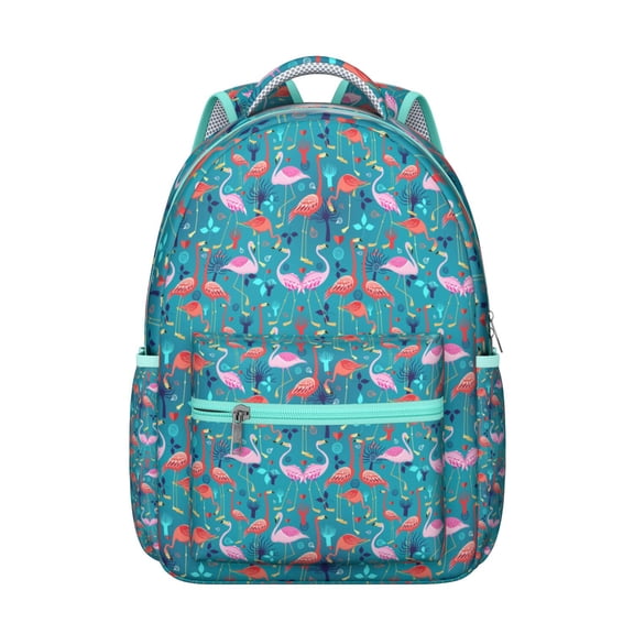 Rainbow Flamingo Pride Backpack - LGBTQ+ Inclusive Design, Equality Themed Bookbag for Supportive Campus Environments