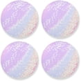 thumbnail image 1 of Rainbow Flower Drinks Coasters, Non-Scratch Cork Base Round Cups Mats for for Wooden Coffee Table, Cool Housewarming Gift for Home Decor, 1 of 7