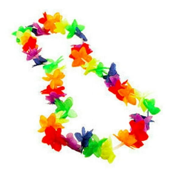 Rainbow Flower Hawiian Lei - LGBT Gay Lesbian Pride Party and Parade Accessory
