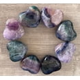 thumbnail image 1 of Rainbow Fluorite Gemstone Hearts, Polished Rainbow Fluorite Puffy Hearts, Rainbow Fluorite Palm Stone, Rainbow Fluorite Heart (2 Hearts）, 1 of 9