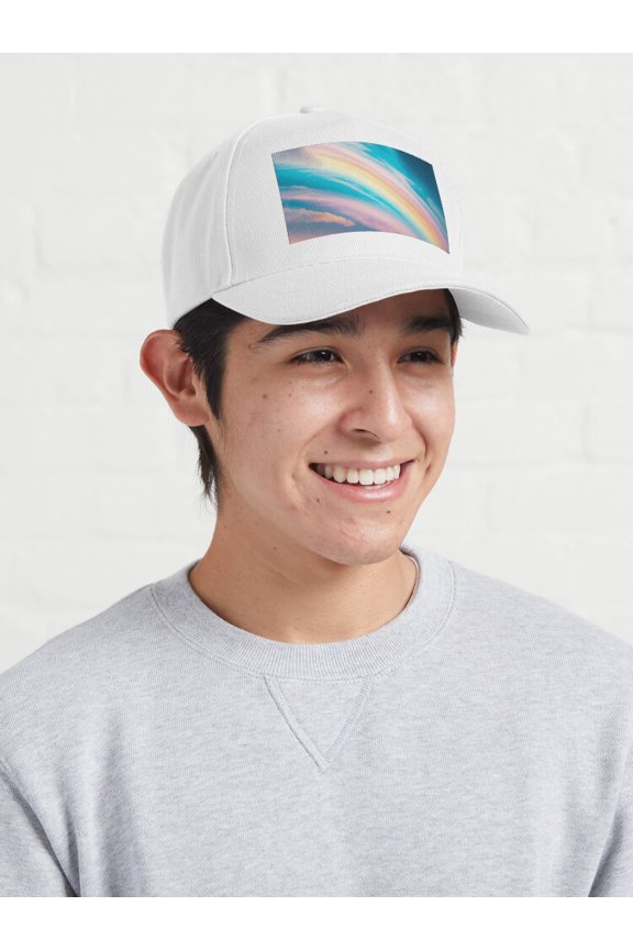 Rainbow Formation Question Baseball Hat, Sky Science Statement Graphic Design, Classic Cap