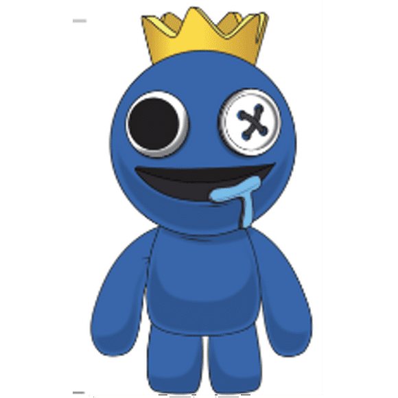 Rainbow Friends Blue Huge Plush, 24 inches Tall