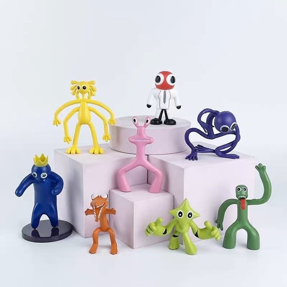 Rainbow Friends Figurine, Saliva Monster Companion Ornament, Alien Decoration, Landscape Car Accessory
