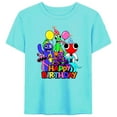 thumbnail image 1 of Rainbow Friends Happy Birthday T-Shirt Size 8, 1 of 2