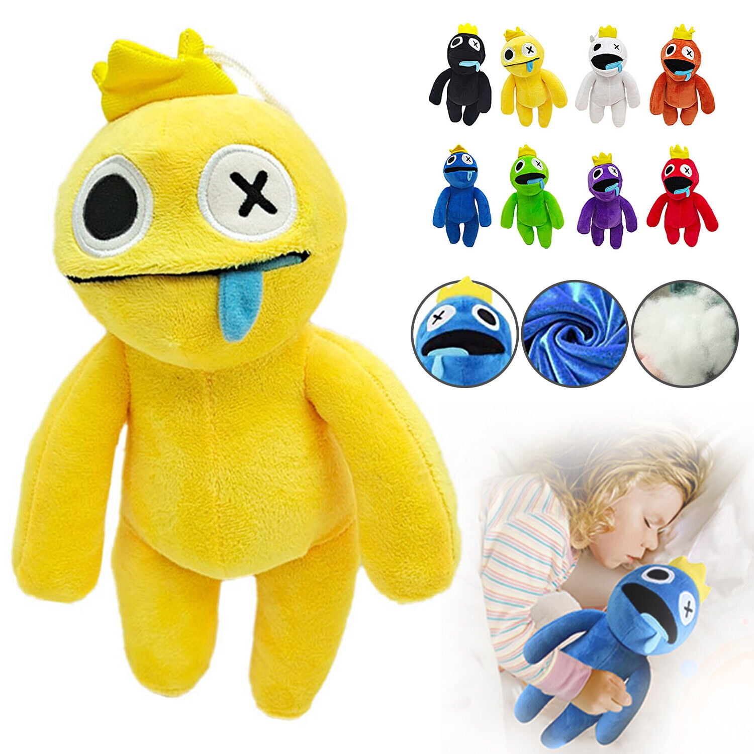 TwCare Rainbow Friends Yellow Plush Toy, Soft Stuffed Animal Monsters Doors  Plush Doll Toys, Wiki Plushies Toys Gifts for Kids Adults Birthday  Thanksgiving Christmas Horror Game Party Favors Fans 