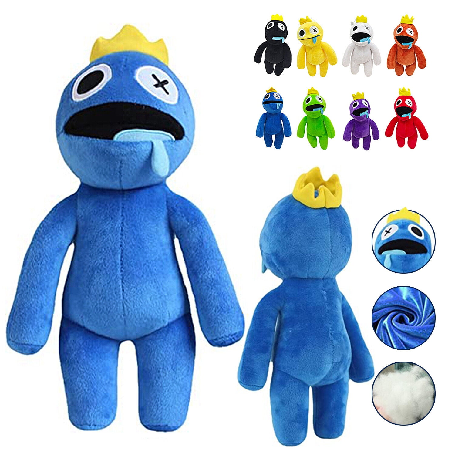 HelloKimi Cartoon Rainbow Friends Plush Blue Rainbow Friends Plush Gifts  for Friends and Game Fans Green Blue Rainbow Friends Cute Rainbow Friends  Toys Stuffed Animal Plush Doll for Game Fans Kids