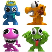 Rainbow Friends Purple, Orange, Green & Blue Figure 4-Pack (Neon Finishes!)