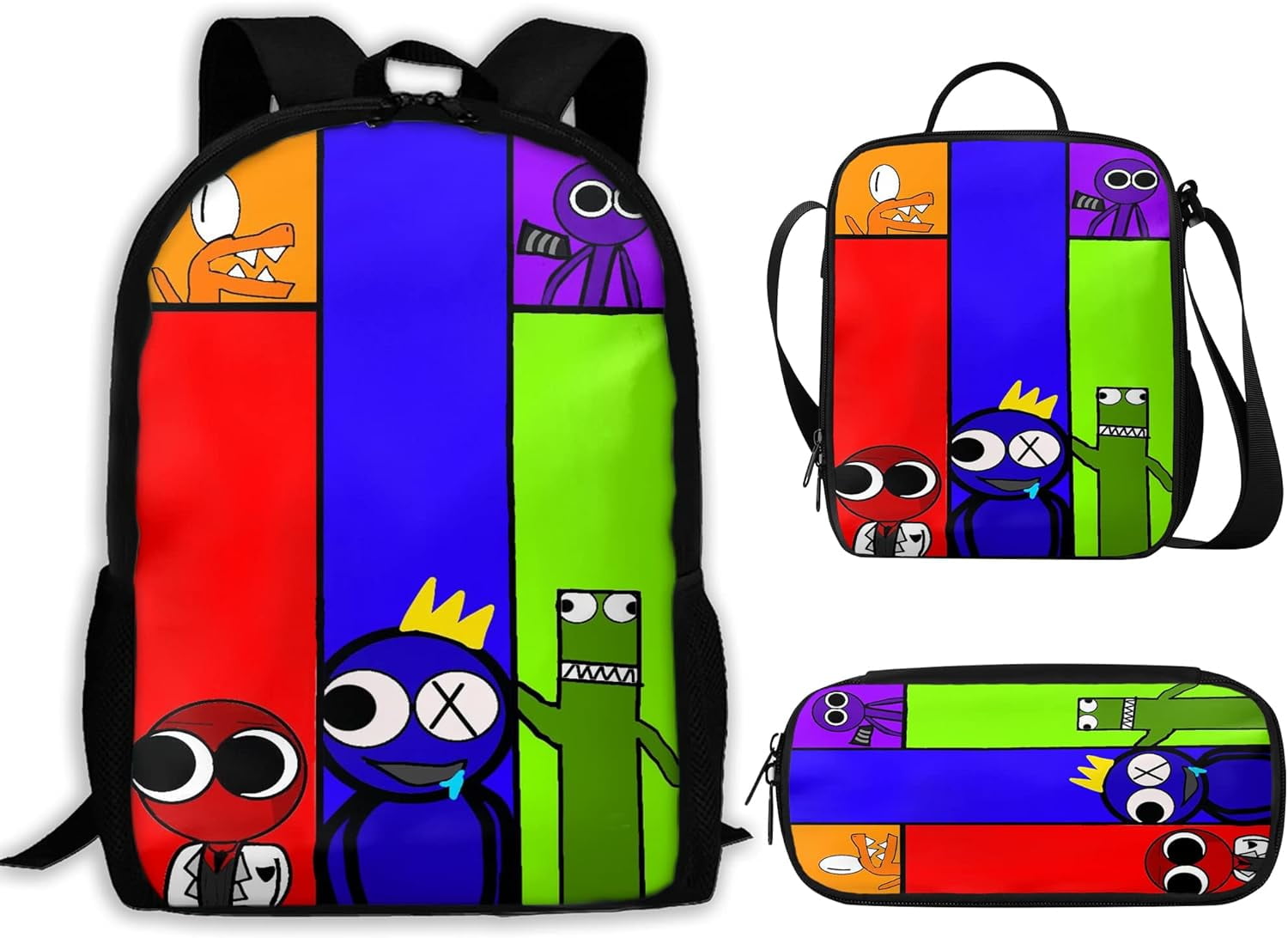 Rainbow Friends Red Blue Green Orange Purple 3 pcs set MFF