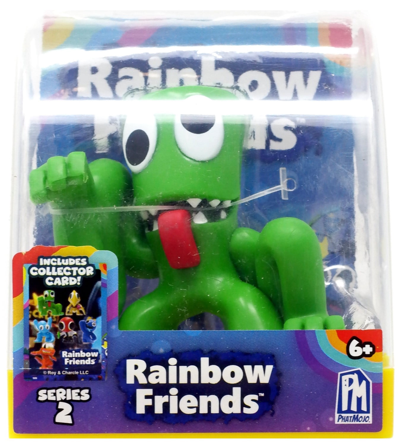 Rainbow Friends Series 2 Green Figure & Collector Card - Walmart.com