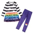thumbnail image 1 of Rainbow Gabby Dress for Girls, Cat Birthday Tutu Dress Pant Outfit, 1 of 7